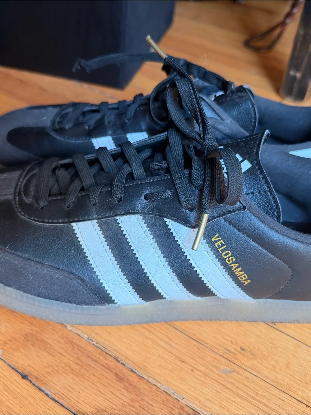 Adidas Velosamba Cycling Black/White,rubber gum sole 12, 2 bolt cleat compatible